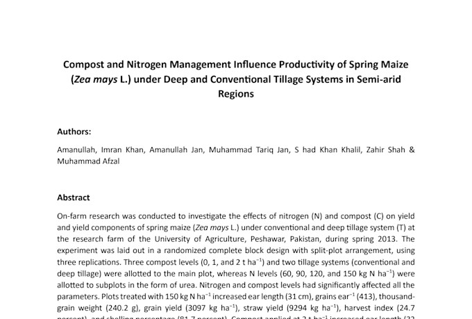 write professional agriculture research reports and feasibility studies